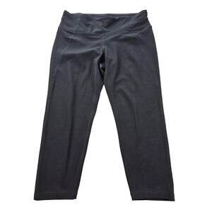 prAna 19" inseam black capri stretch leggings yoga running active gym basic M